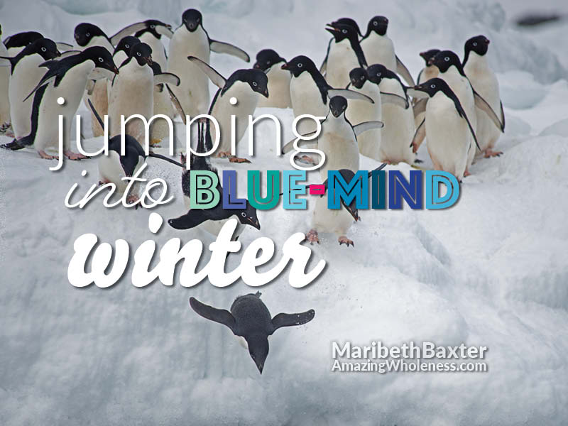 jumping into blue-mind winter