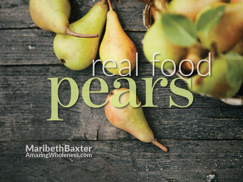 real food - pears