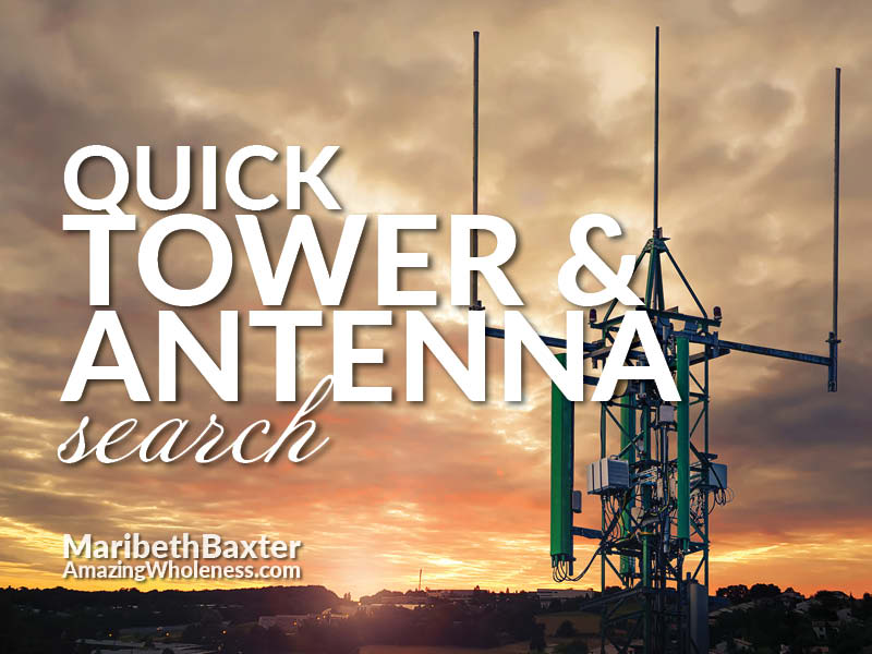 Quick search for cellular towers and antennas